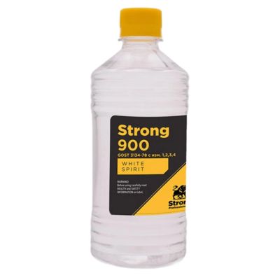 Лот: 25121760. Фото: 1. Уайт-спирит Strong 900, 0.5 л... Краски, лаки, растворитель