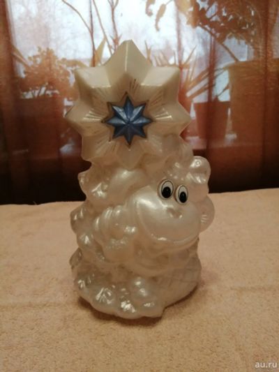 Лот: 15249441. Фото: 1. Игрушка обезьянка с елочкой. Гирлянды, шарики, новогодние аксессуары