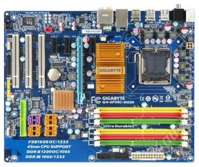 Лот: 492667. Фото: 1. MB GIGABYTE EP35C-DS3R. Материнские платы