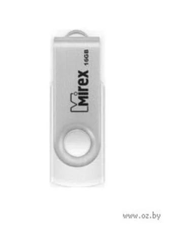 Лот: 9138445. Фото: 1. 16Gb Usb Flash, Mirex Swivel White... USB-флеш карты