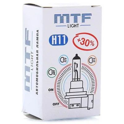 Лот: 10768677. Фото: 1. лампа галогенная MTF H11 12V 55w... Оптика и освещение