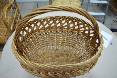 Лот: 6816936. Фото: 1. Плетеная корзина из лозы(ажурная... Корзины, контейнеры