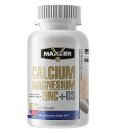 Лот: 16439152. Фото: 1. Calcium Magnesium Zinc+D3 90 табл... Спортивное питание, витамины