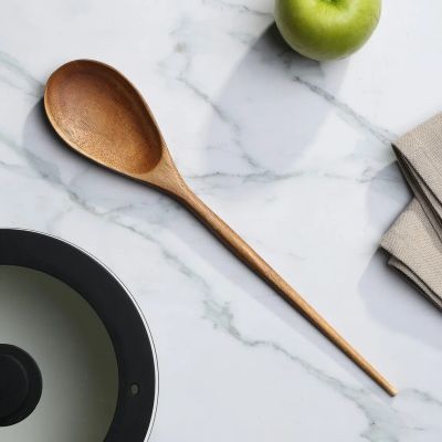 Лот: 25775732. Фото: 1. Ложка кулинарная акация, 34.5х6... Кухонные аксессуары