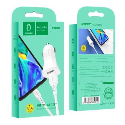 Лот: 22145810. Фото: 1. АЗУ DENMEN DZ06V + Micro USB DUAL... Зарядные устройства, блоки питания, адаптеры сетевые для смартфонов