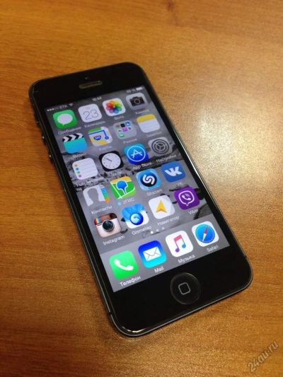 Лот: 6161049. Фото: 1. iPhone 5 16gb black. Смартфоны