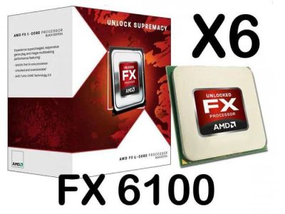 Лот: 10089328. Фото: 1. Комплект FX 6100(6x3.3-3.9Ghz... Компьютеры в сборе