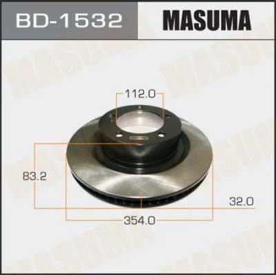 Лот: 18591021. Фото: 1. Диск тормозной masuma front seuoia... Ходовая, подвеска, рулевое управление