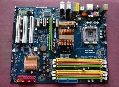 Лот: 20505295. Фото: 1. Материнская плата ASRock P45TS... Материнские платы