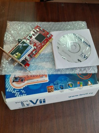 Лот: 16765459. Фото: 1. Спутниковая DVB карта s420 pci. Сетевые карты