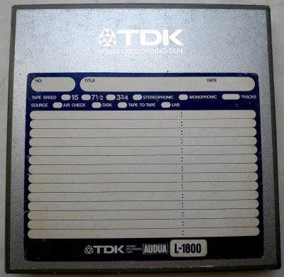 Лот: 9089533. Фото: 1. Магнитная лента TDK Audua L-1800... Аудиозаписи