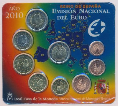 Лот: 9451020. Фото: 1. Испания 2010 Официальный набор... Наборы монет