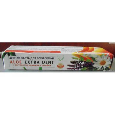 Лот: 14498184. Фото: 1. Aloe Extra Dent 170г зубная паста... Уход за полостью рта