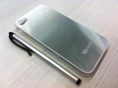 Лот: 1081689. Фото: 1. Чехол для iPhone 4, i9 CASE (Серебристый... Чехлы, бамперы