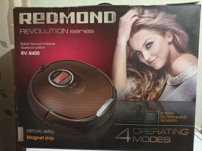 Лот: 25801480. Фото: 1. Робот пылесос Redmond RV-R400. Пылесосы, паровые швабры