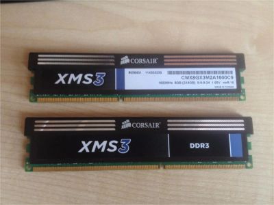 Лот: 9032537. Фото: 1. Corsair XMS3 DDR3 2x4Gb. Оперативная память