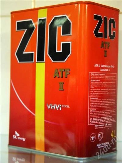 Лот: 2110892. Фото: 1. ZIC ATF II 4л (трансм. для АКПП... Масла, жидкости