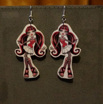 Лот: 4171532. Фото: 1. Серьги для девочки Monster High... Куклы и аксессуары