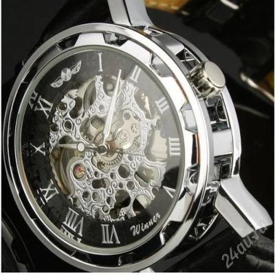 Лот: 1392284. Фото: 1. Часы Mechanical Skeleton Black... Оригинальные наручные часы