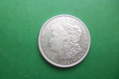 Лот: 17948237. Фото: 1. США 1 доллар 1921 г. серебро. Америка