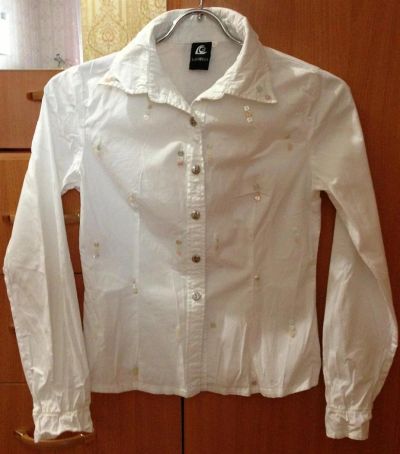 Лот: 3657074. Фото: 1. рубашка белая S. Блузы, рубашки