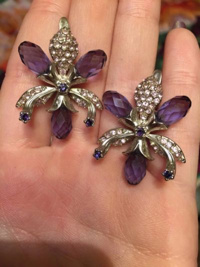 Лот: 12672044. Фото: 1. Серьги. Кристаллы " Swarovski... Серьги, каффы