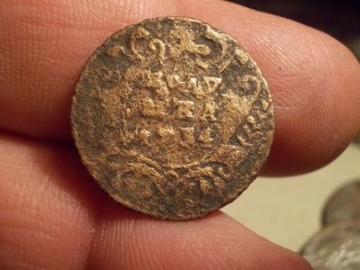 Лот: 15582975. Фото: 1. Полушка 1734 года. Россия до 1917 года