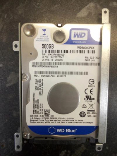 Лот: 10041139. Фото: 1. Жесткий диск SATA 500Gb Western... Жёсткие диски (HDD)