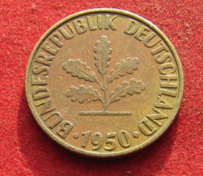 Лот: 21021340. Фото: 1. Германия 10 пфеннигов, 1950г. Германия и Австрия