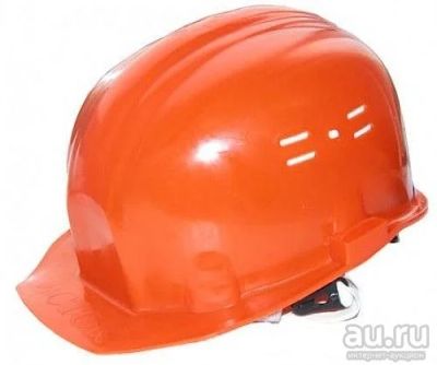 Лот: 14511083. Фото: 1. Каска строительная оранжевая арт... Очки, каски, защитные приспособления