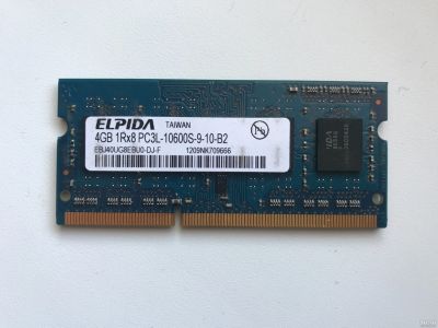 Лот: 18496393. Фото: 1. Elpida 4Gb DDR3L PC3-10600S (1... Оперативная память