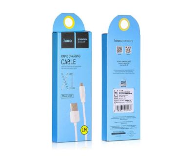 Лот: 12425356. Фото: 1. Кабель Hoco X1 microUSB - USB... Дата-кабели, переходники