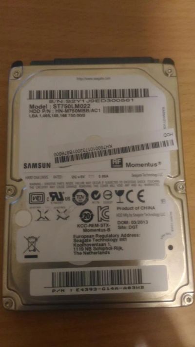 Лот: 10859121. Фото: 1. Жесткий диск для ноутбука Samsung... Жёсткие диски (HDD)