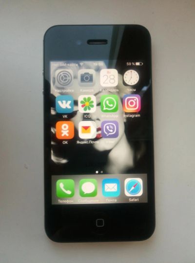 Лот: 8080059. Фото: 1. Apple IPhone 4S 8Gb Black б/у. Смартфоны