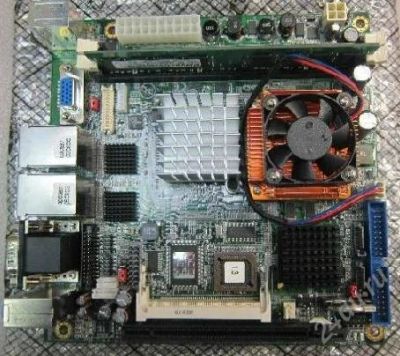 Лот: 963413. Фото: 1. miniITX + CORE 2 DUO 1.66GHz... Материнские платы
