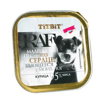 Лот: 10400634. Фото: 1. корм Titbit Раф Для Собак С Курицей... Корма