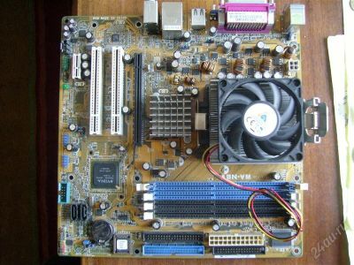 Лот: 1626019. Фото: 1. ASUS A8N-VM + Athlon64 3000+ s-939... Материнские платы
