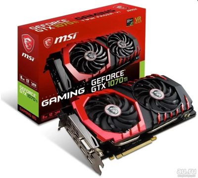Лот: 12233445. Фото: 1. Видеокарта MSI GeForce GTX 1070... Видеокарты