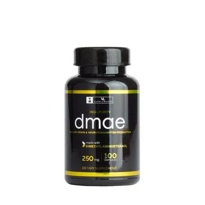 Лот: 15166772. Фото: 1. VLsupplements, DMAE, 250 мг, 100капсул... Спортивное питание, витамины