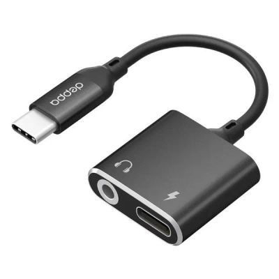 Лот: 25438641. Фото: 1. Переходник-адаптер Deppa USB-C... Дата-кабели, переходники