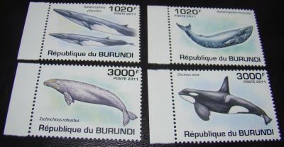 Лот: 10450137. Фото: 1. Бурунди 2011 MNH пс киты. Марки