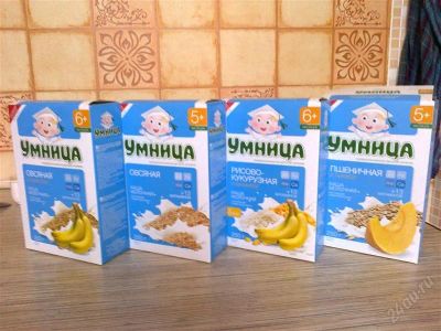 Лот: 2880965. Фото: 1. Кашка детская "Умница". Детское питание
