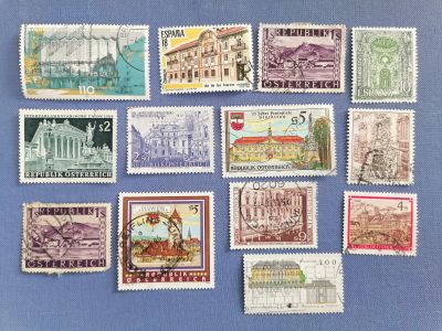 Лот: 25084377. Фото: 1. Марки иностранные. Архитектура... Марки