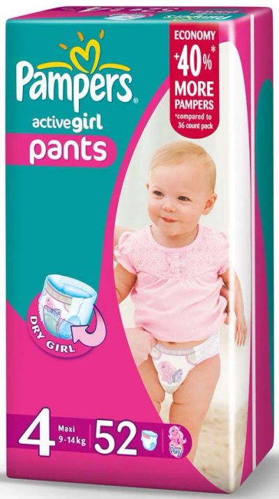 Лот: 3467412. Фото: 1. Трусики pampers active girl, размер... Детская гигиена