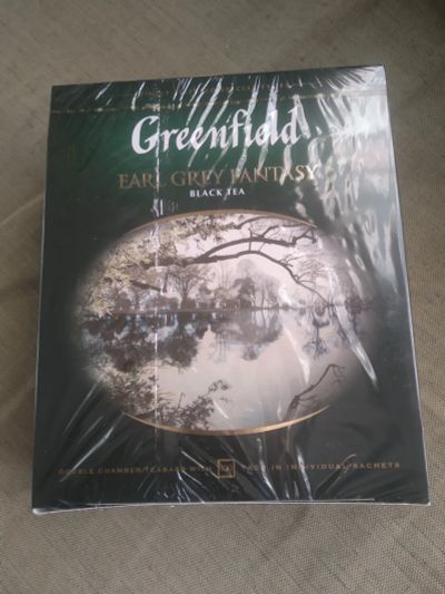 Лот: 20349199. Фото: 1. Чай Greenfield Earl Grey 100 пакетиков. Чай, кофе, какао