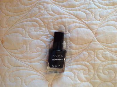 Лот: 8139242. Фото: 1. Черный лак для ногтей Эйвон. Лак для ногтей