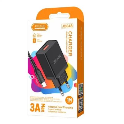 Лот: 22142771. Фото: 1. СЗУ JOKADE JB048 1*USB + TYPE-C... Зарядные устройства, блоки питания, адаптеры сетевые для смартфонов
