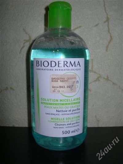 Лот: 2460127. Фото: 1. мицеллярная вода bioderma sebium... Унисекс парфюмерия