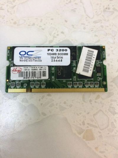 Лот: 8215551. Фото: 1. 1Gb So-Dimm OCZ DDR-1 400Mhz. Оперативная память