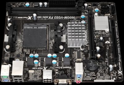 Лот: 6002178. Фото: 1. Мат. плата ASRock 960GM-VGS3 FX. Материнские платы